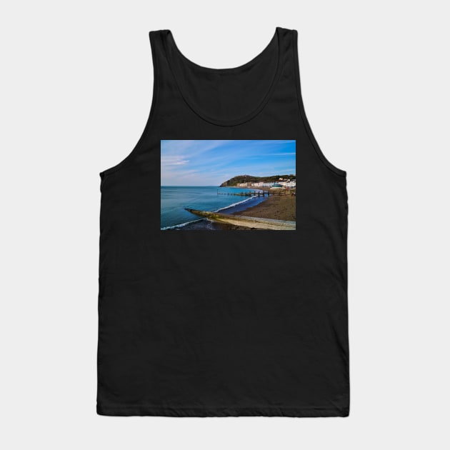 Aberystwyth Beach & Promenade No2 - Spring - Coastal Scenery Tank Top by Harmony-Mind